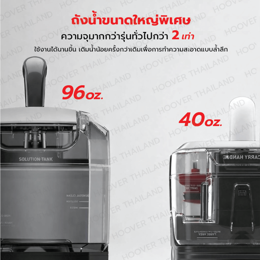 เครื่องขจัดคราบอเนกประสงค์ HOOVER SPOT CLEANER รุ่น CLEANSLATE XL (ทำความสะอาดพรมเบาะ) สีดำ/แดง